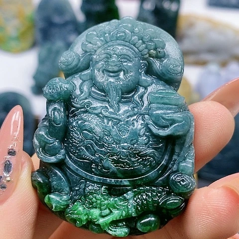 定制翡翠未镶嵌财神