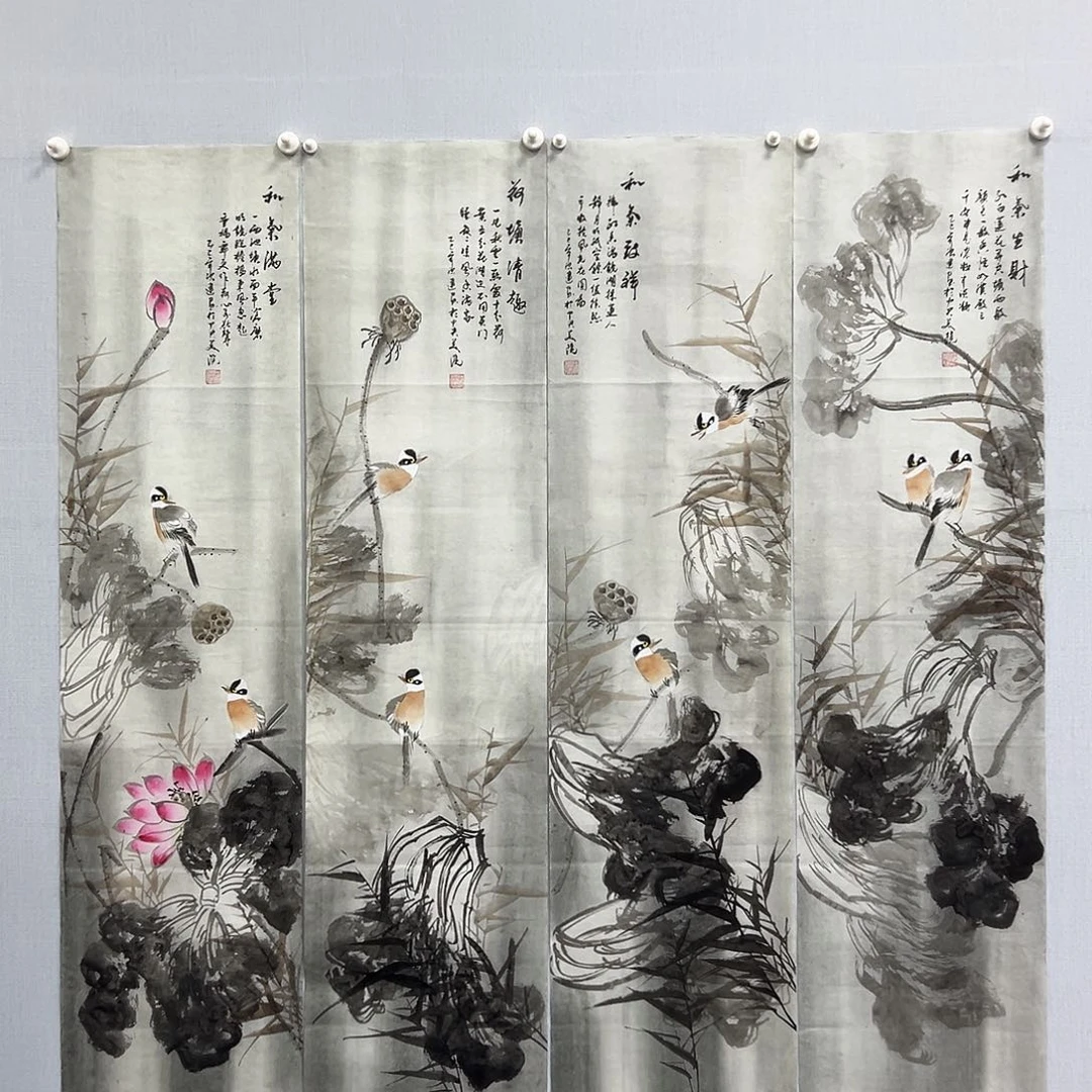 国画国画作品宣纸纯手绘