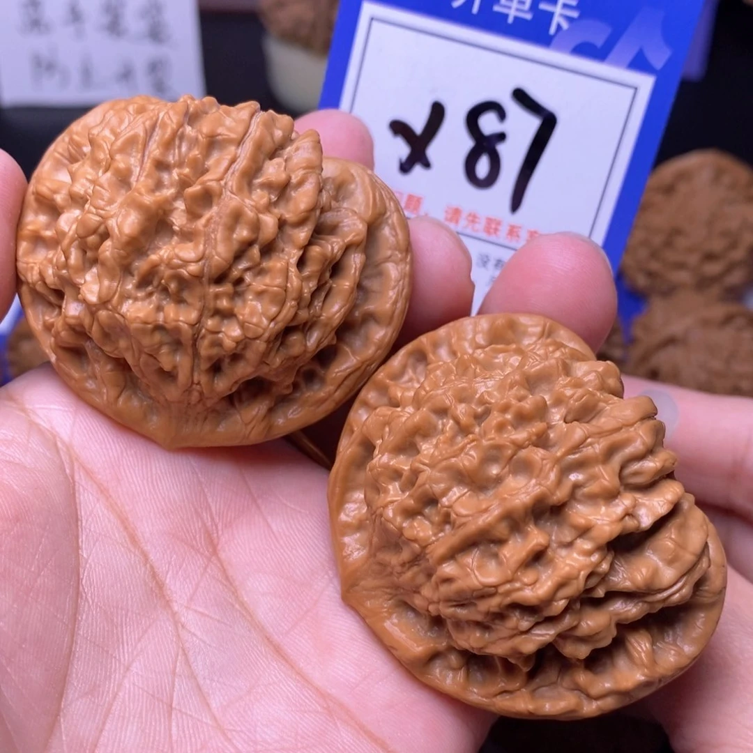 文玩核桃把件L***生52官帽x87
