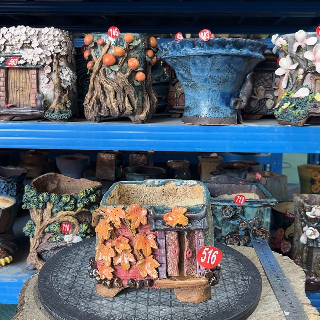 微瑕516 号陶然花器手工花盆