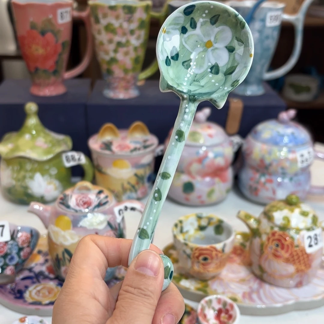 景德镇手绘高温釉下彩陶瓷茶具