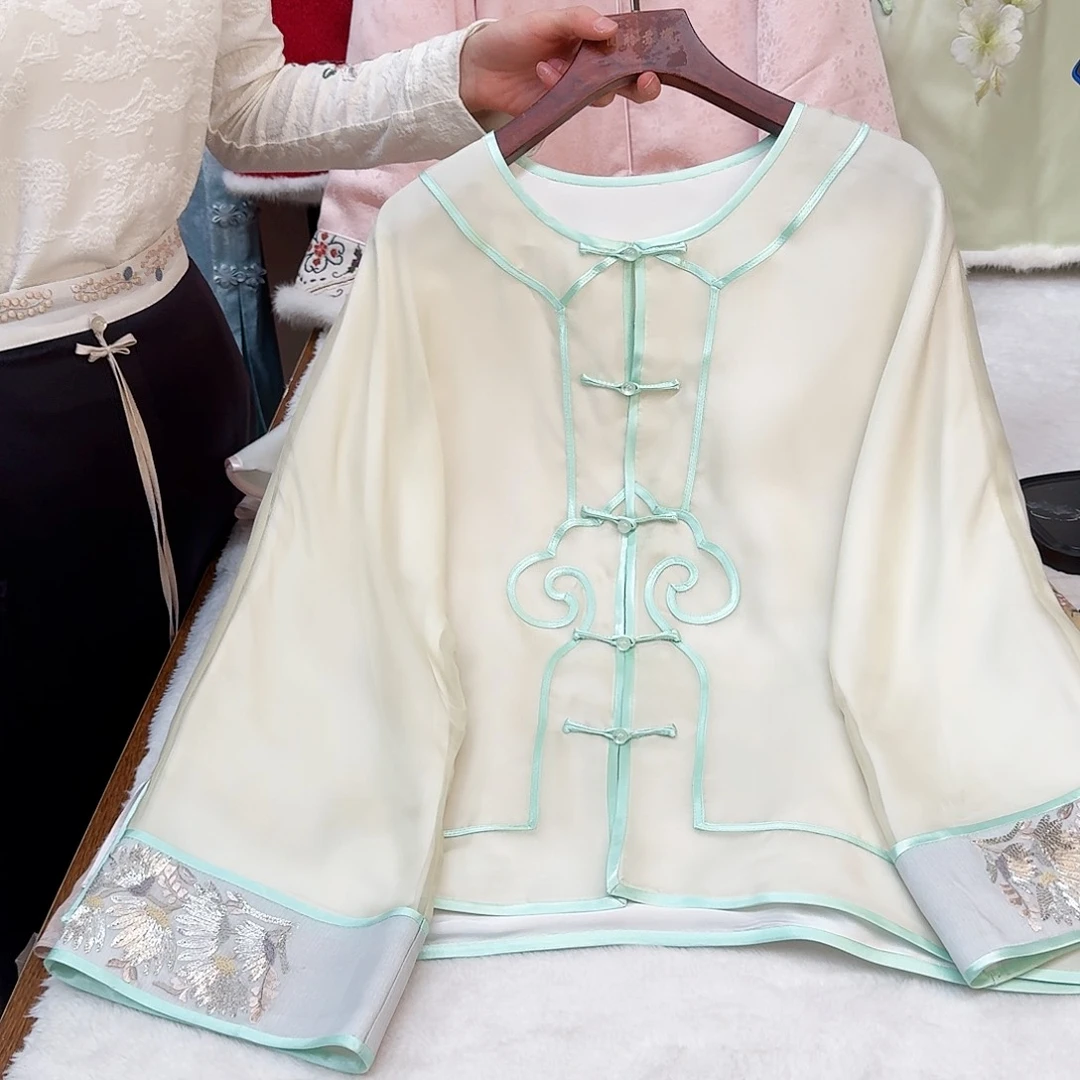 刺绣苏绣一物一件欧根纱