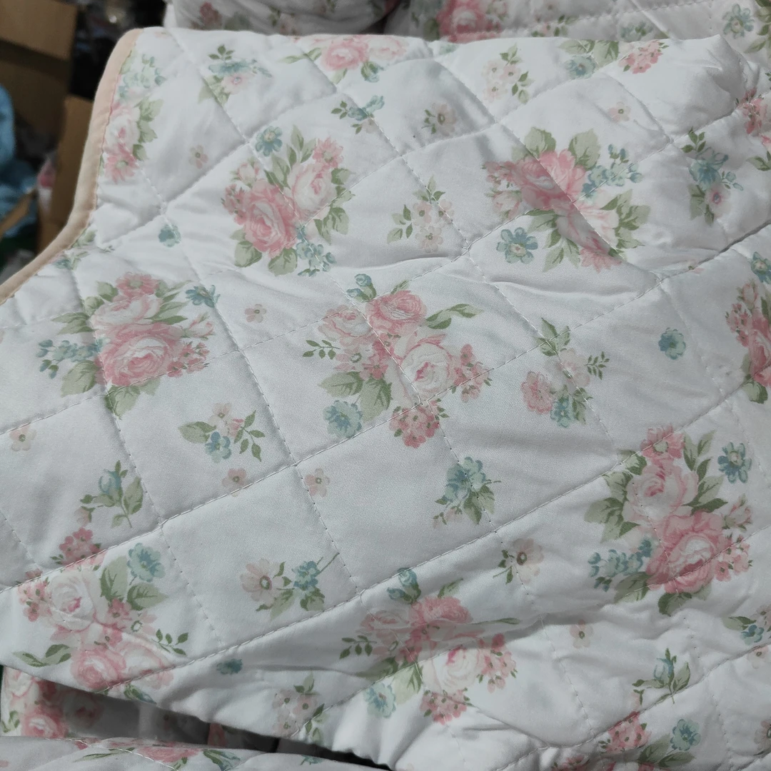 《云云家》外贸蓝底花床盖尺寸约220*230起