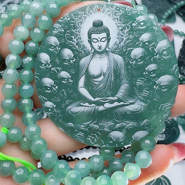 翡翠未镶嵌颈饰多样性发其一