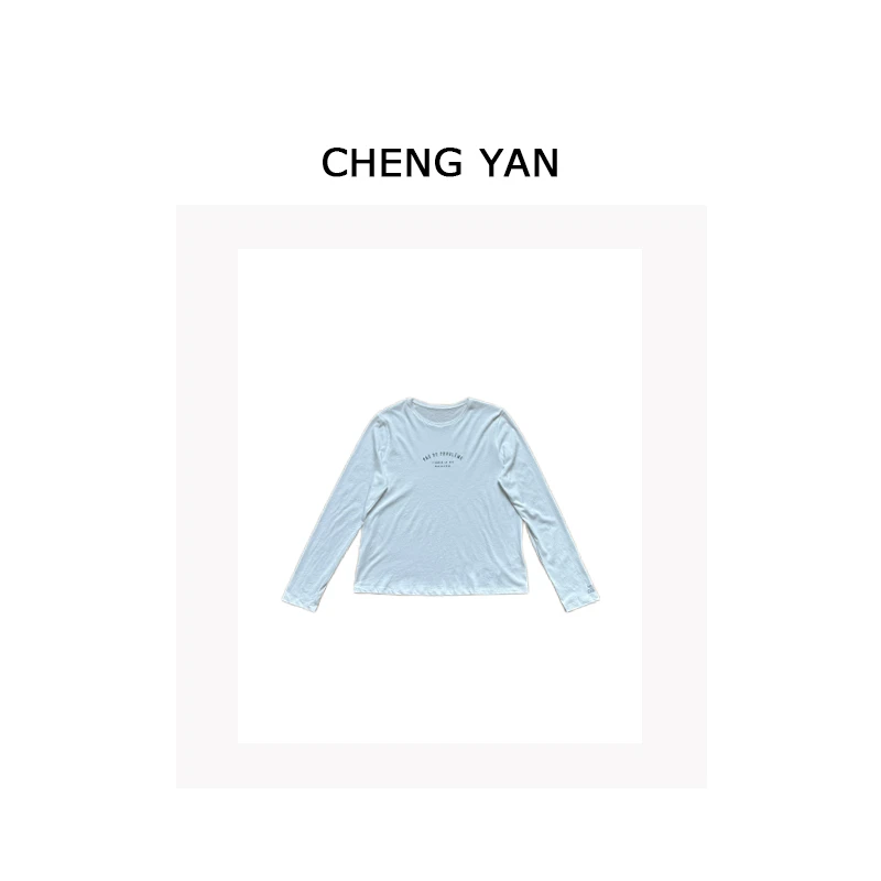 CHENGYAN胸前字母印花长袖