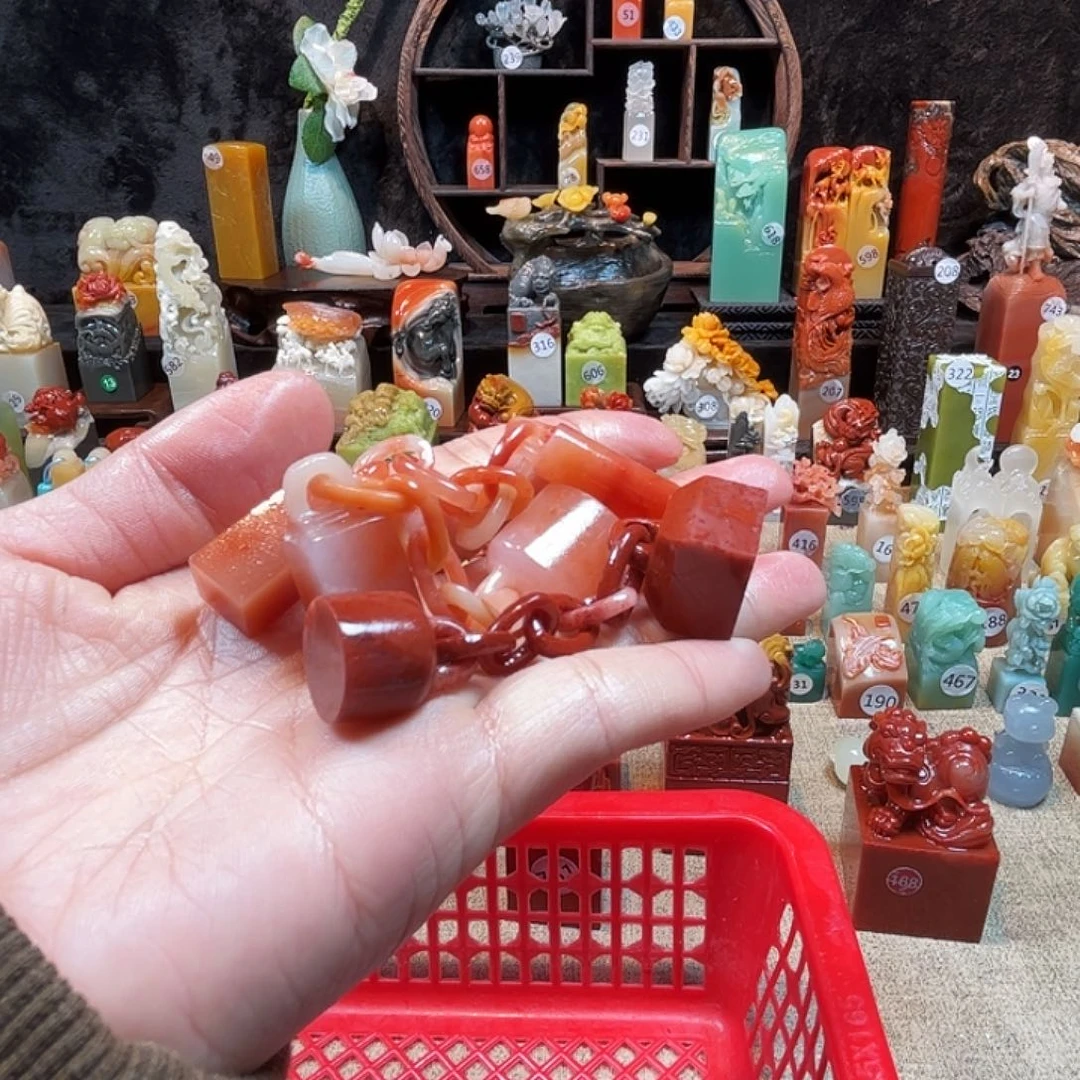 寿山石印石拉**@寿山石印章6