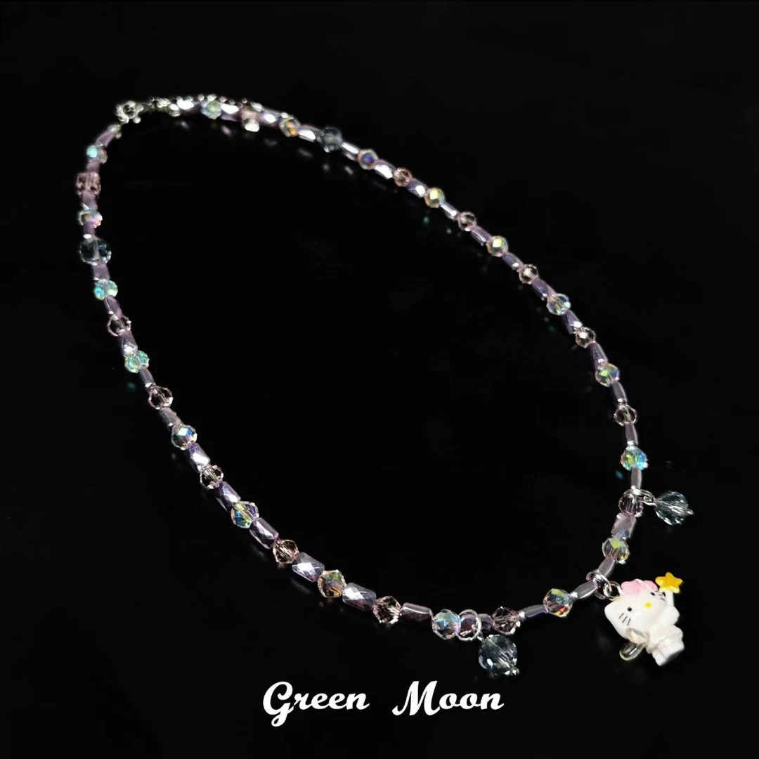 非金属仿水晶项链 【回忆往事】甜酷辣妹原创精致优雅项链C057