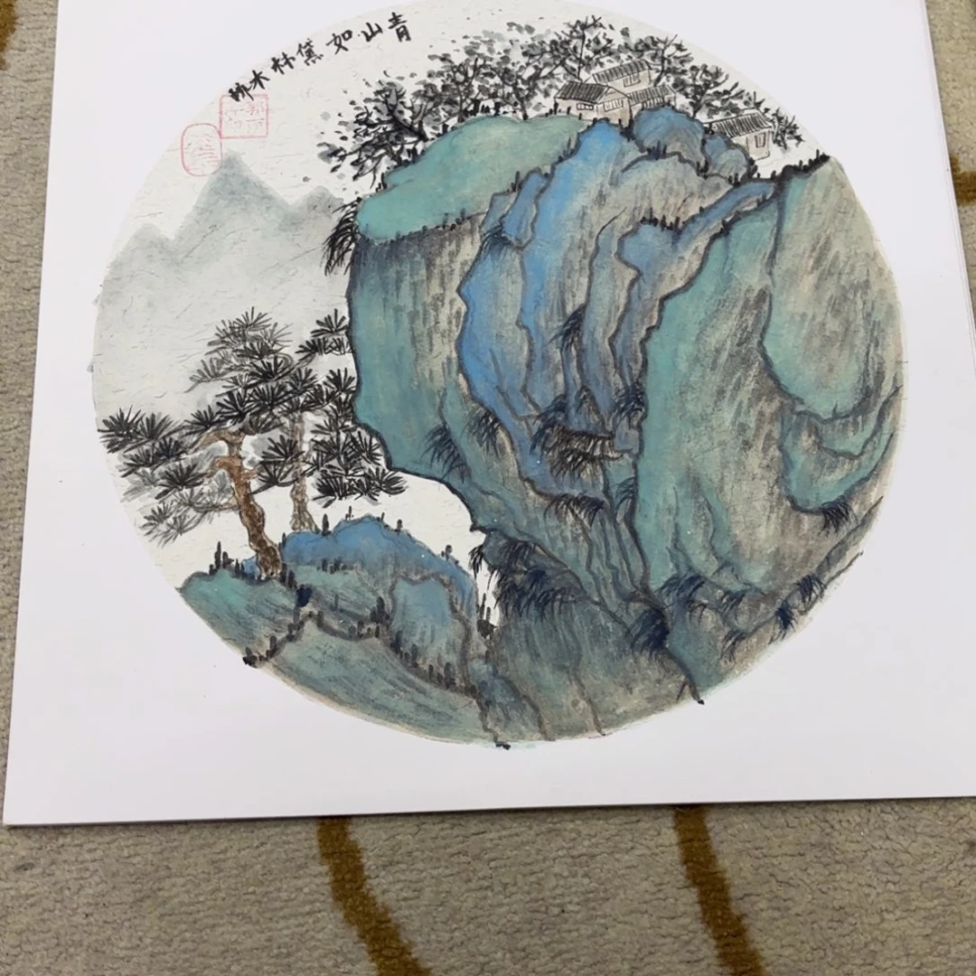 国画38-38卡纸作品艺