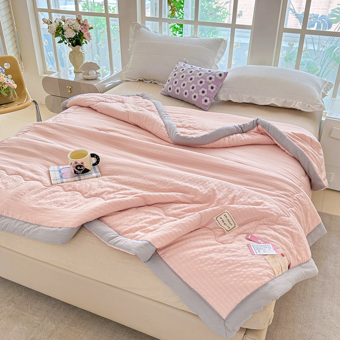 浪莎A类夏凉被水洗棉空调被柔软蓬松夏被子学生宿舍床上用品凉感