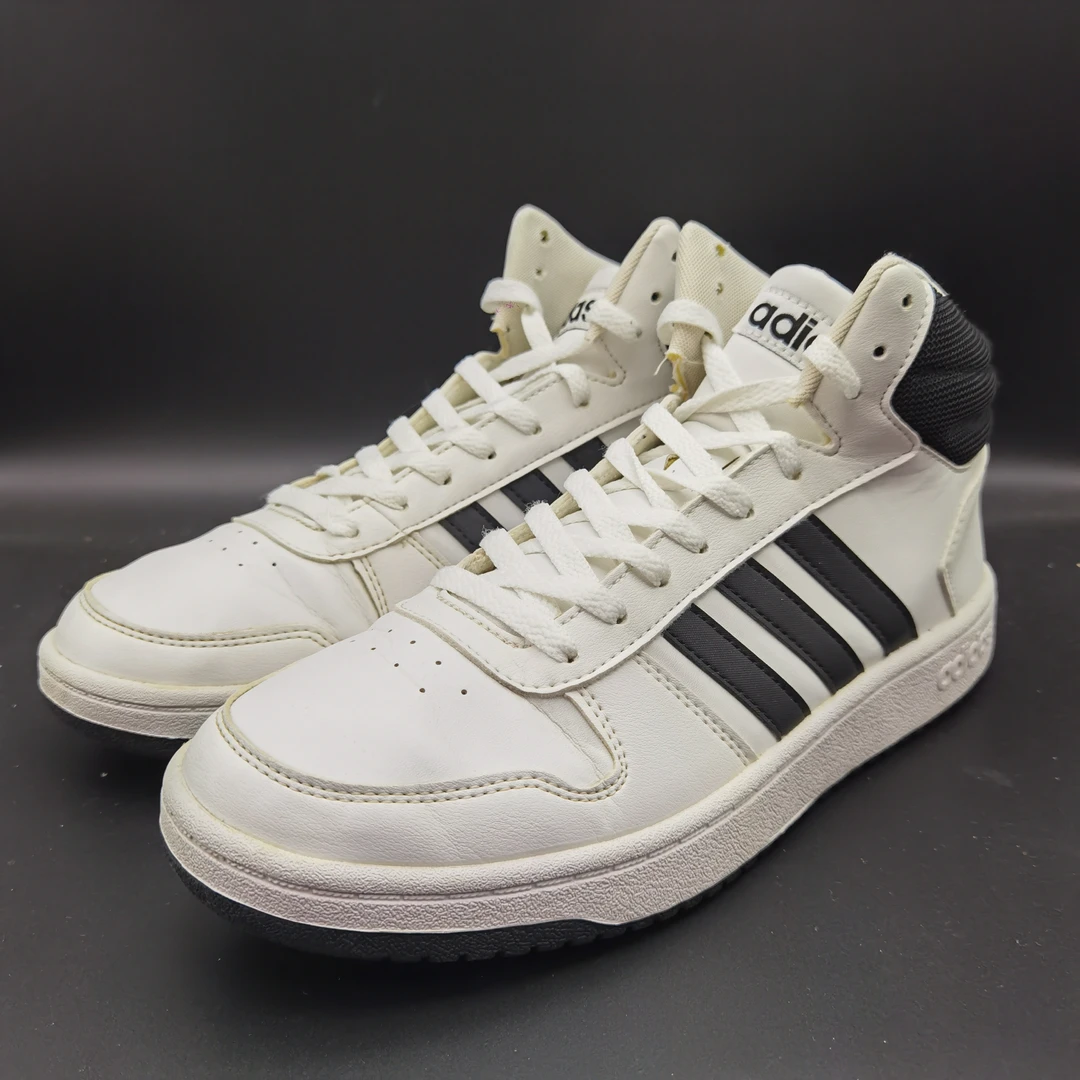 43码275/二手球鞋/neo Hoops 2.0 舒适 中帮 板鞋 男款 白黑