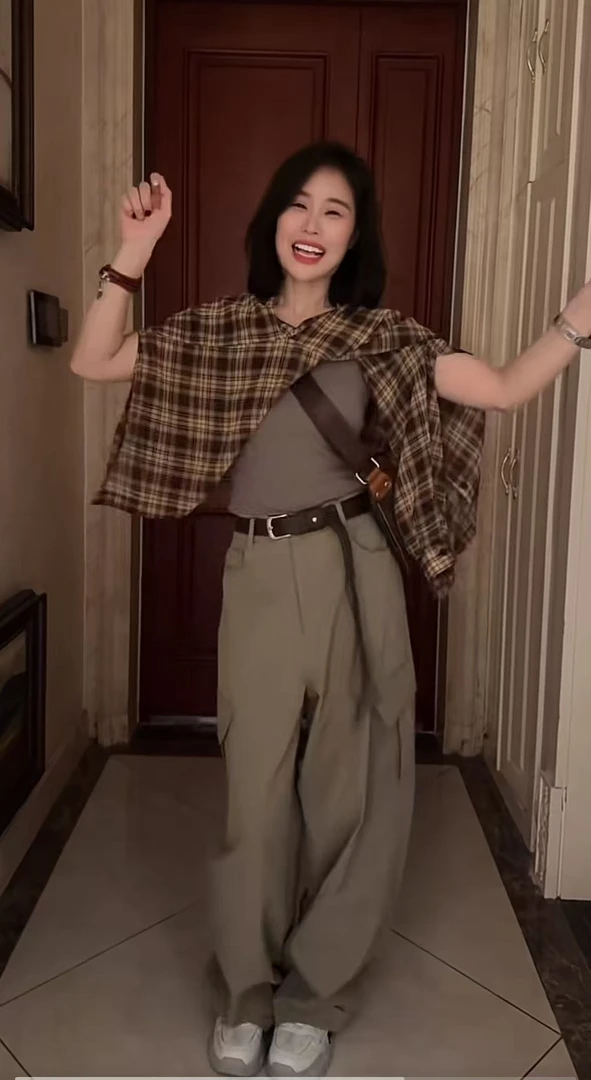 Miss Huo格子衬衫 A 2217