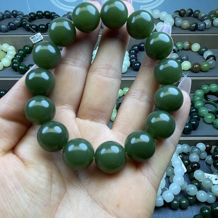 和田玉未镶嵌手链