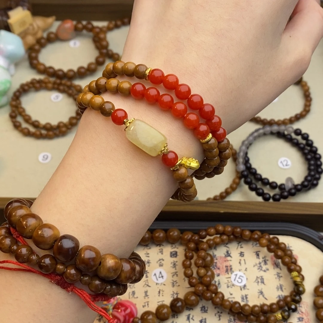 未镶嵌库克手串红06