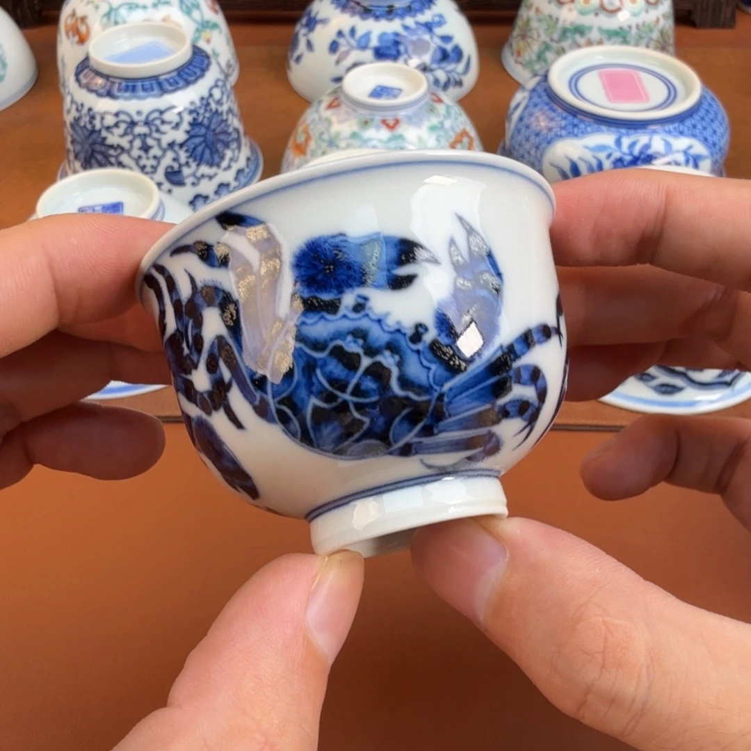 摆件景德镇瓷器手工手绘