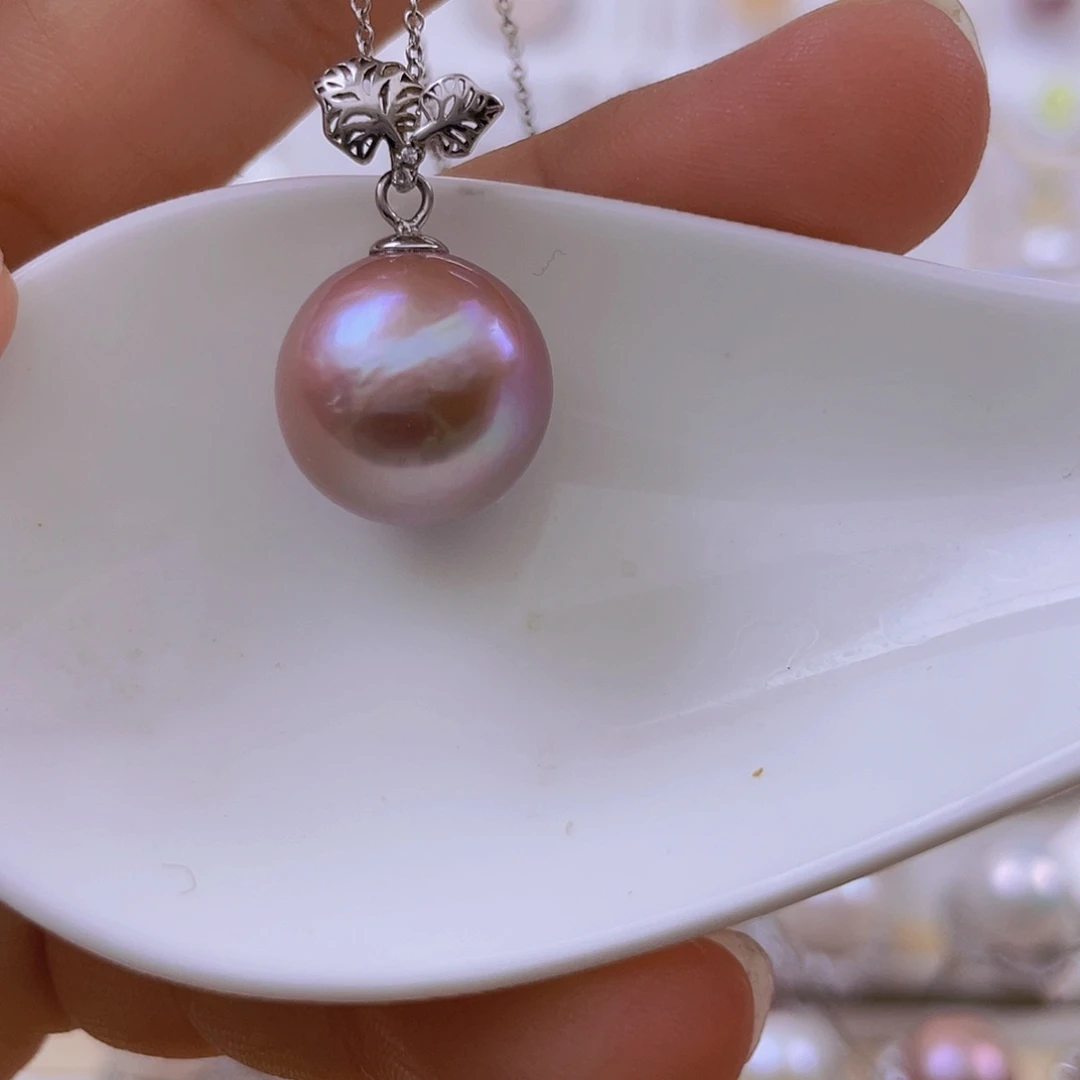 银S925镶嵌吊坠(赠链)淡水珍珠