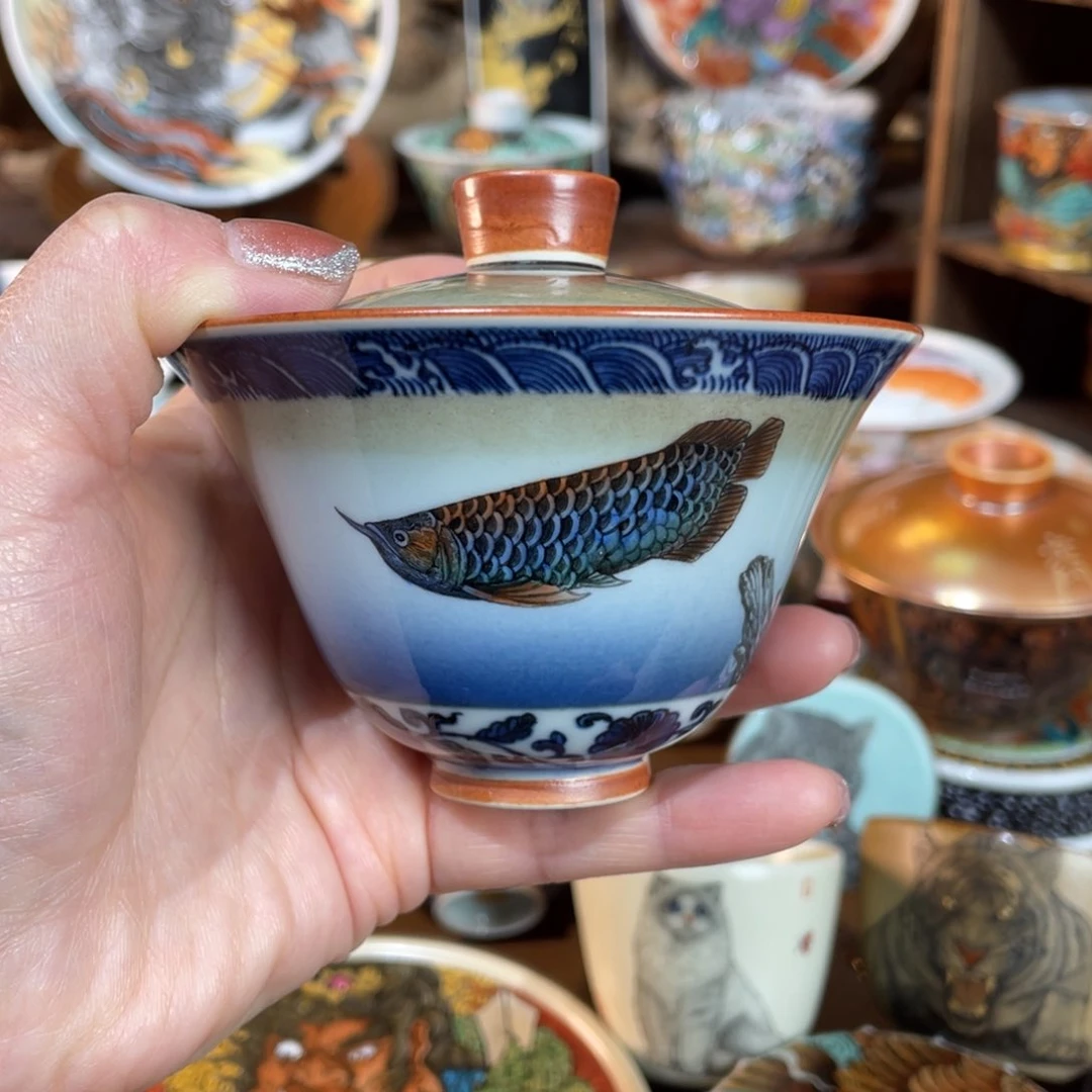 【闪购商品】龙鱼盖碗 景德镇三大名瓷合集