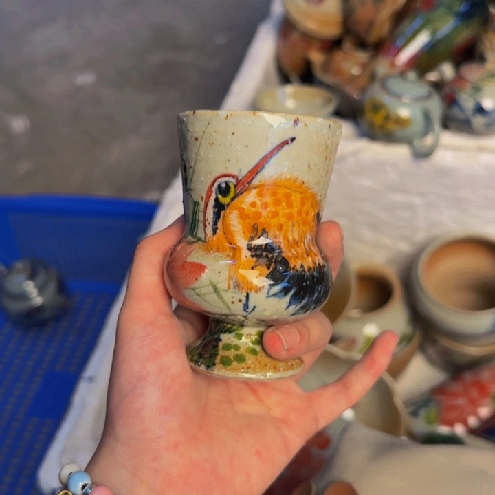 丽***姐瓷片景德镇陶瓷手工手绘