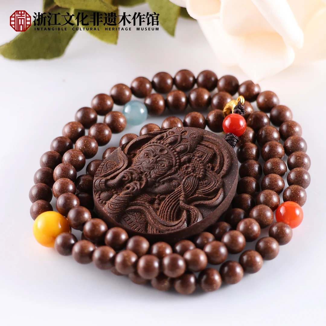 M【上新了非遗】前世今生 窖藏百年苏合6mm多圈扎基脖挂 ZJ0194