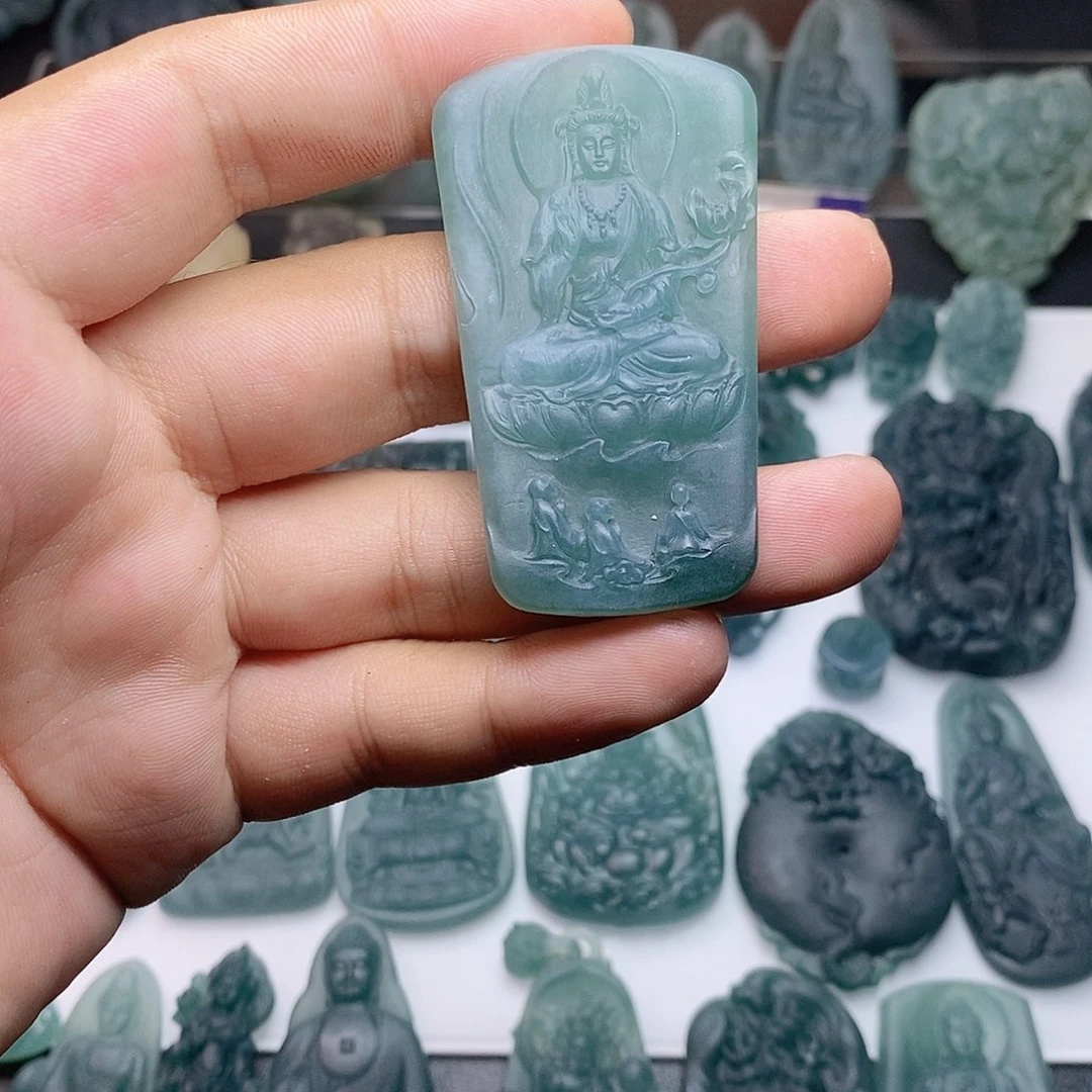 定制翡翠未镶嵌大势至