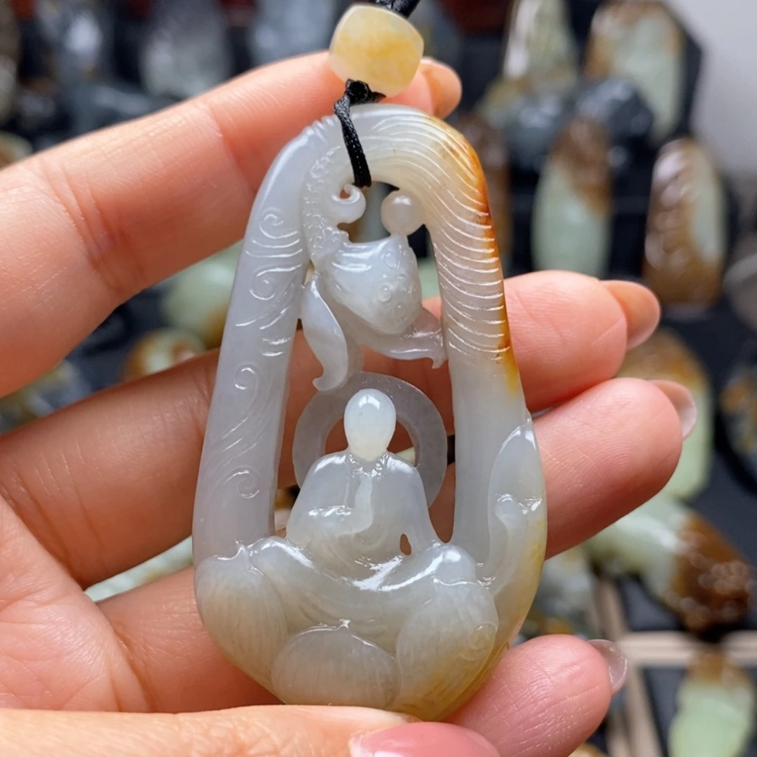 和田玉未镶嵌挂件