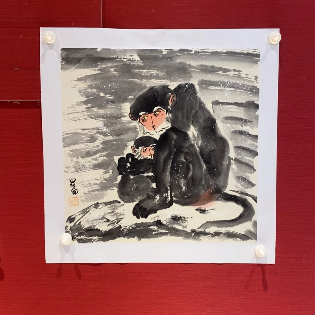 国画贴近文脉·水墨写意画猴吴昆仑