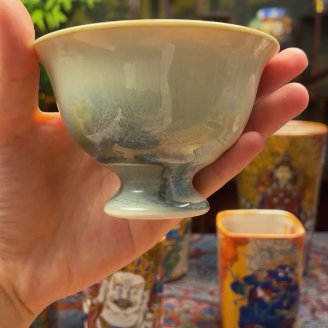 柴烧瓷泥主人杯杯