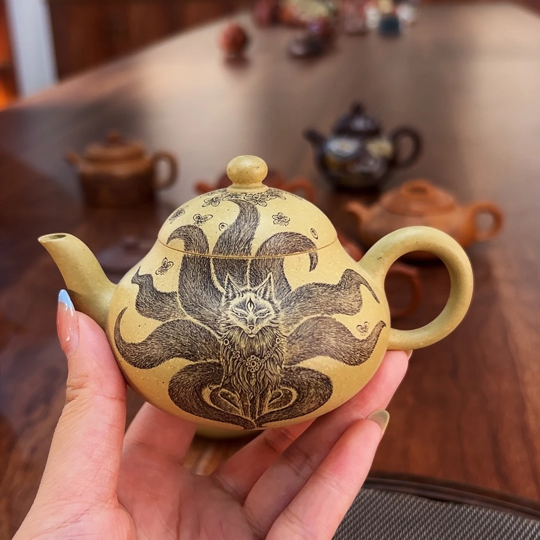 茶壶紫砂九尾狐梨形