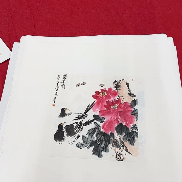 国画花鸟等图案为