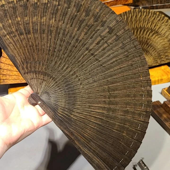 扇子21小叶桢楠金丝楠木苏扇阴沉