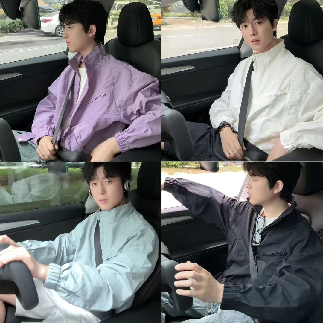 2025新款男女同款cleanfit短宽版型夹克工装外套复古美式防晒衣服