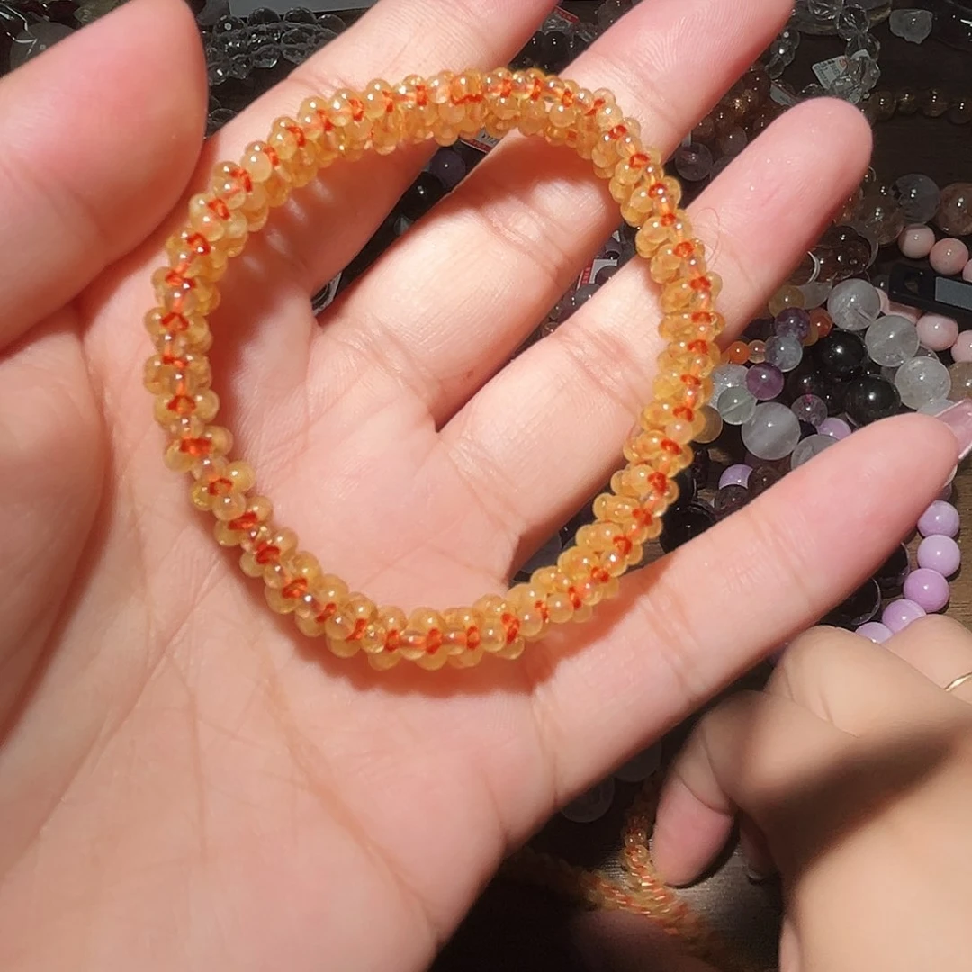 水晶手链未镶嵌发晶手牌