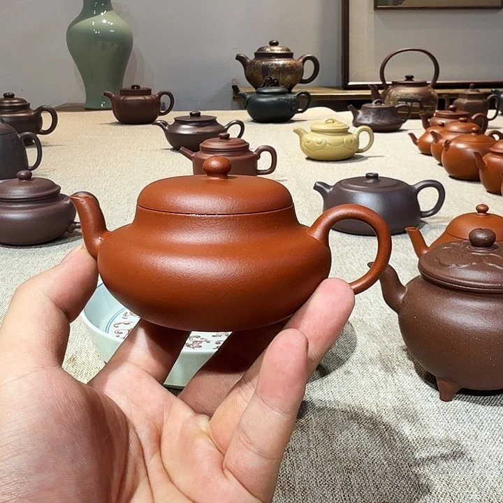蜀***山茶壶紫砂原矿生砂君德130c