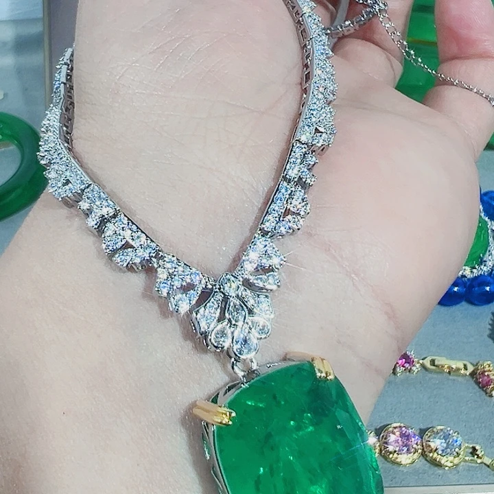 钨金红色蓝色满钻镶嵌