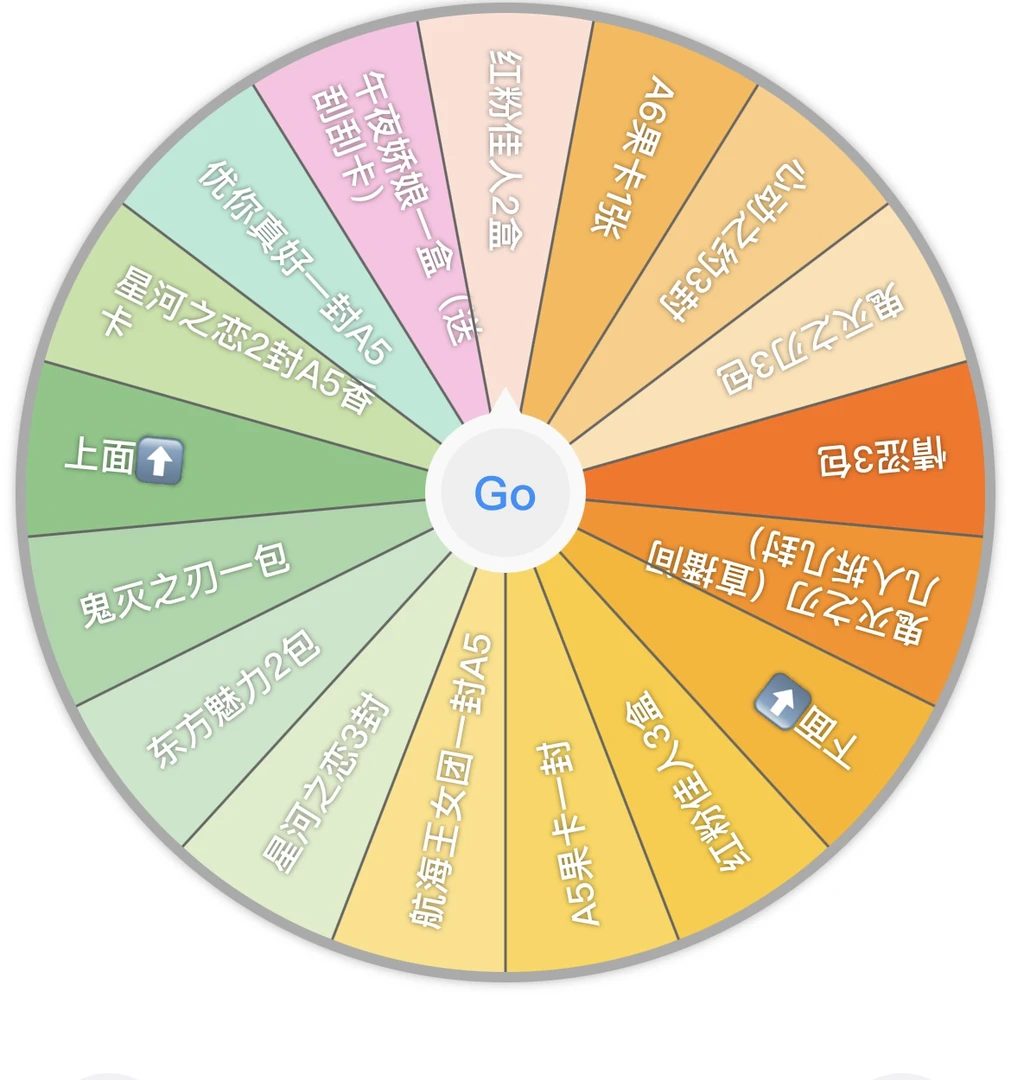 『欧气转盘』魅卡 收藏默认代拆不退不换