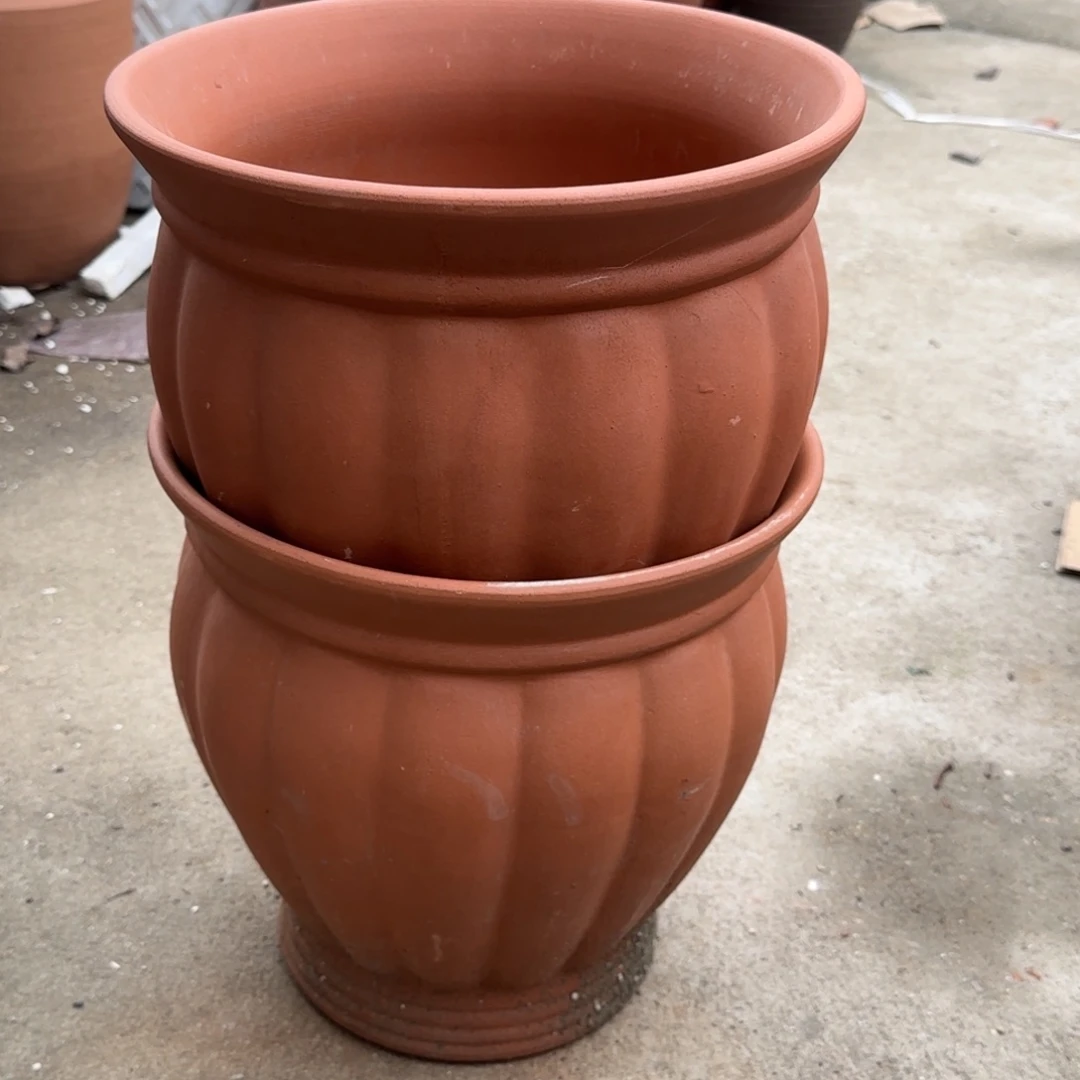 紫砂花盆口30高30宜兴紫砂