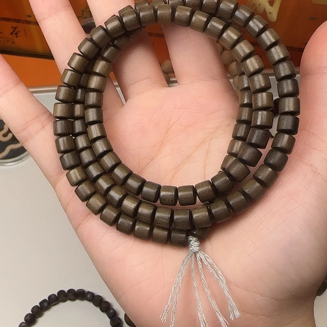 旭***们手串/手链檀香木竹节118阴沉老山檀香