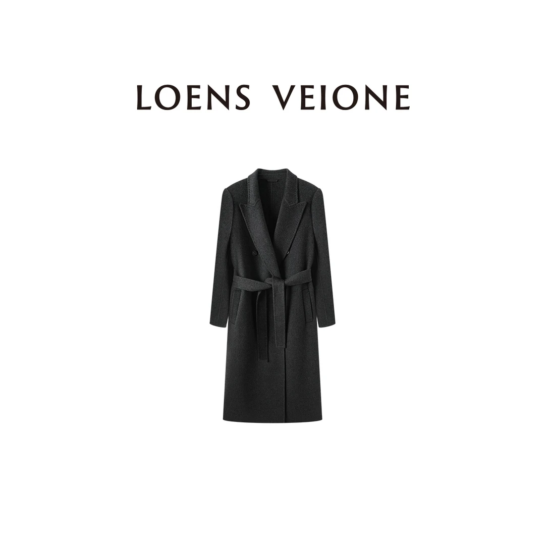 LOENS VEIONE/罗拉【鲲之梦境】羊绒天丝轻奢大衣25CVDK0009Y