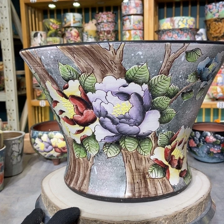 红陶景德镇艺术手绘作品