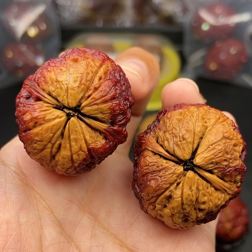 【闪购商品】把件文玩核桃35尺蛇皮球