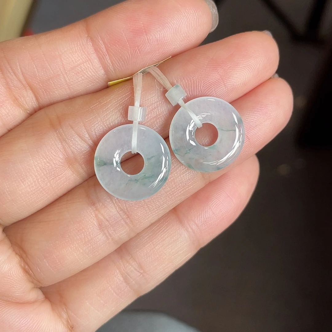 翡翠未镶嵌耳饰111