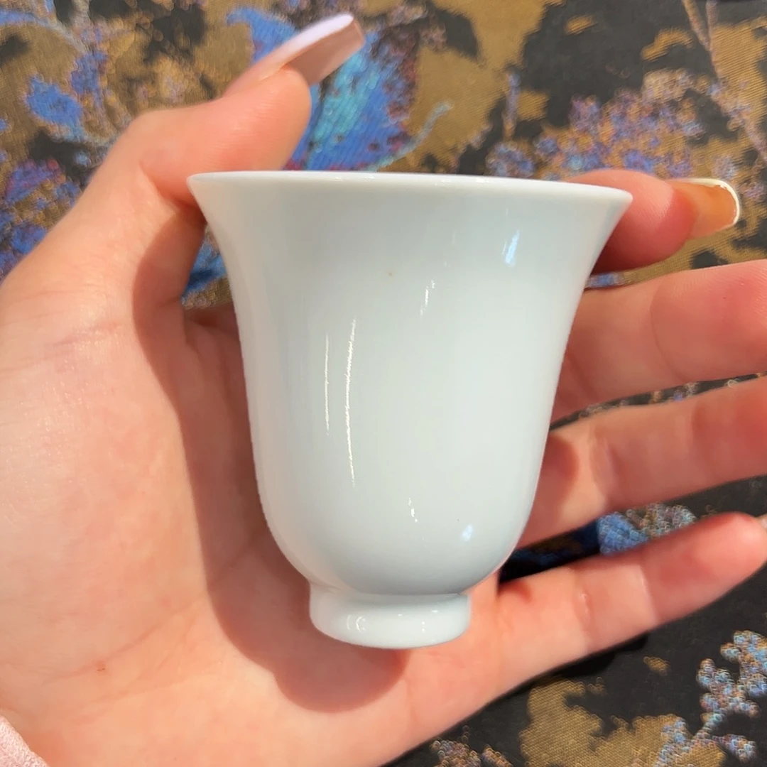 堂钟正窑糯米胎玛瑙入釉单杯