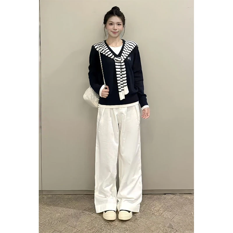 超火巨好看减龄穿搭一整套女秋季时尚慵懒风假两件牛仔裤两件套