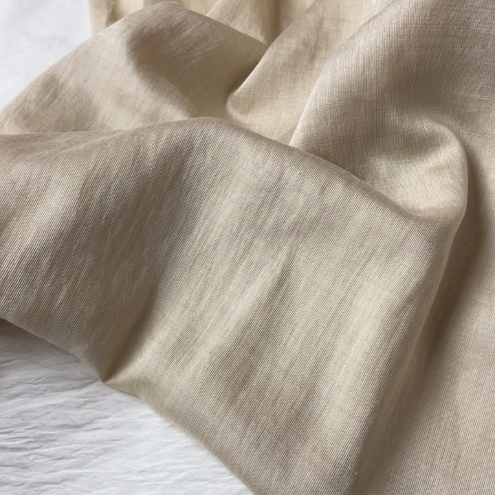 杏色棉麻2米。