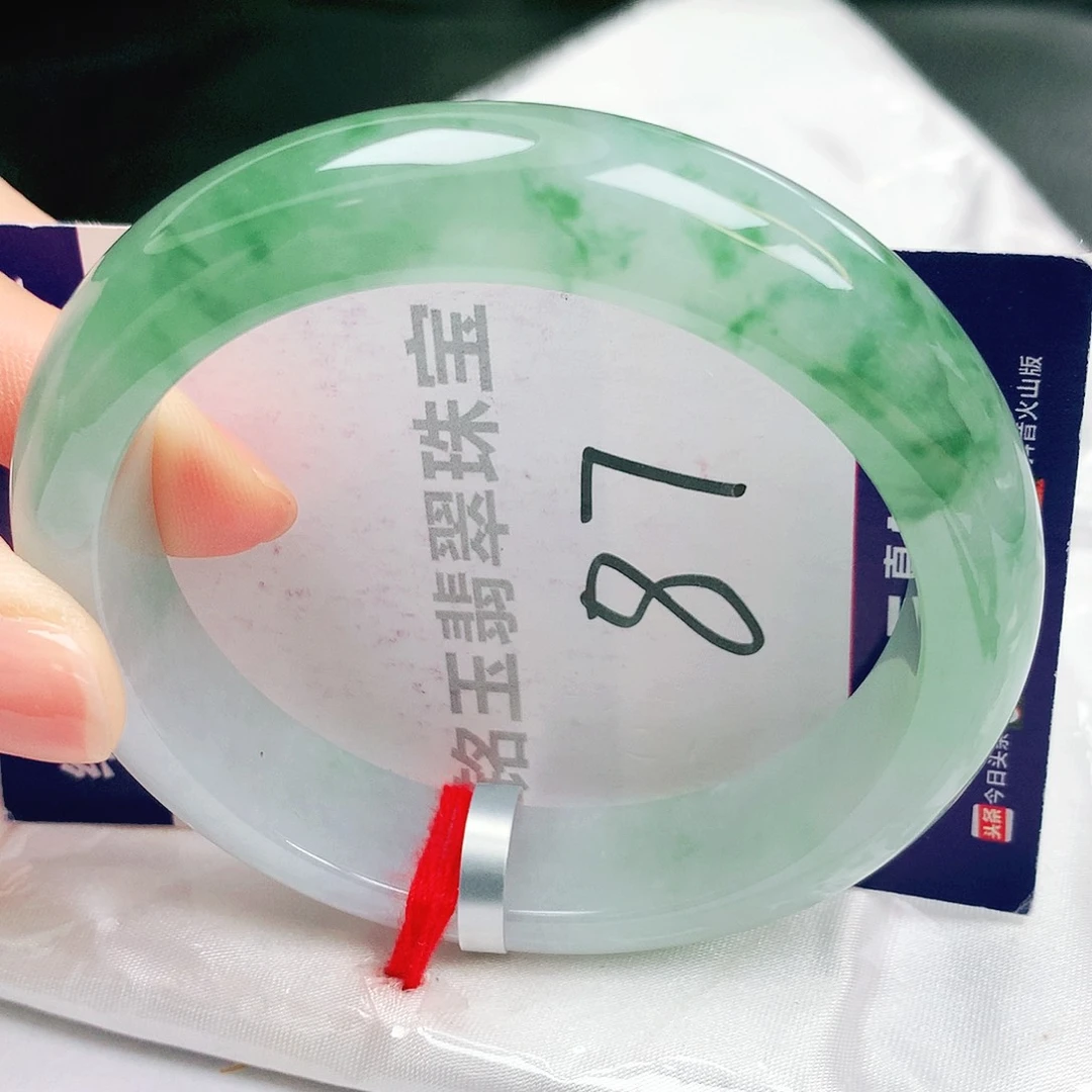 翡翠未镶嵌手镯缅甸天然a货翡翠手镯