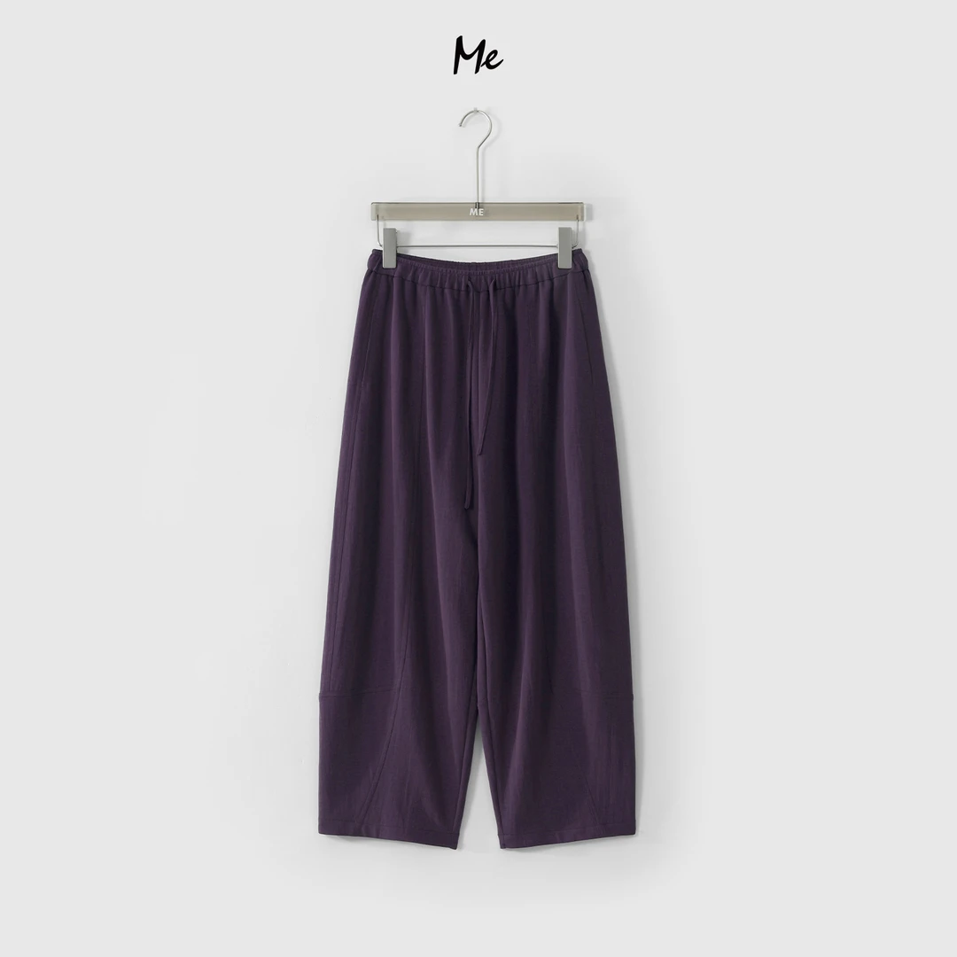 ME【羊腿裤】天丝亚麻混纺松弛透气高腰显瘦百搭时尚裤子MESS4507