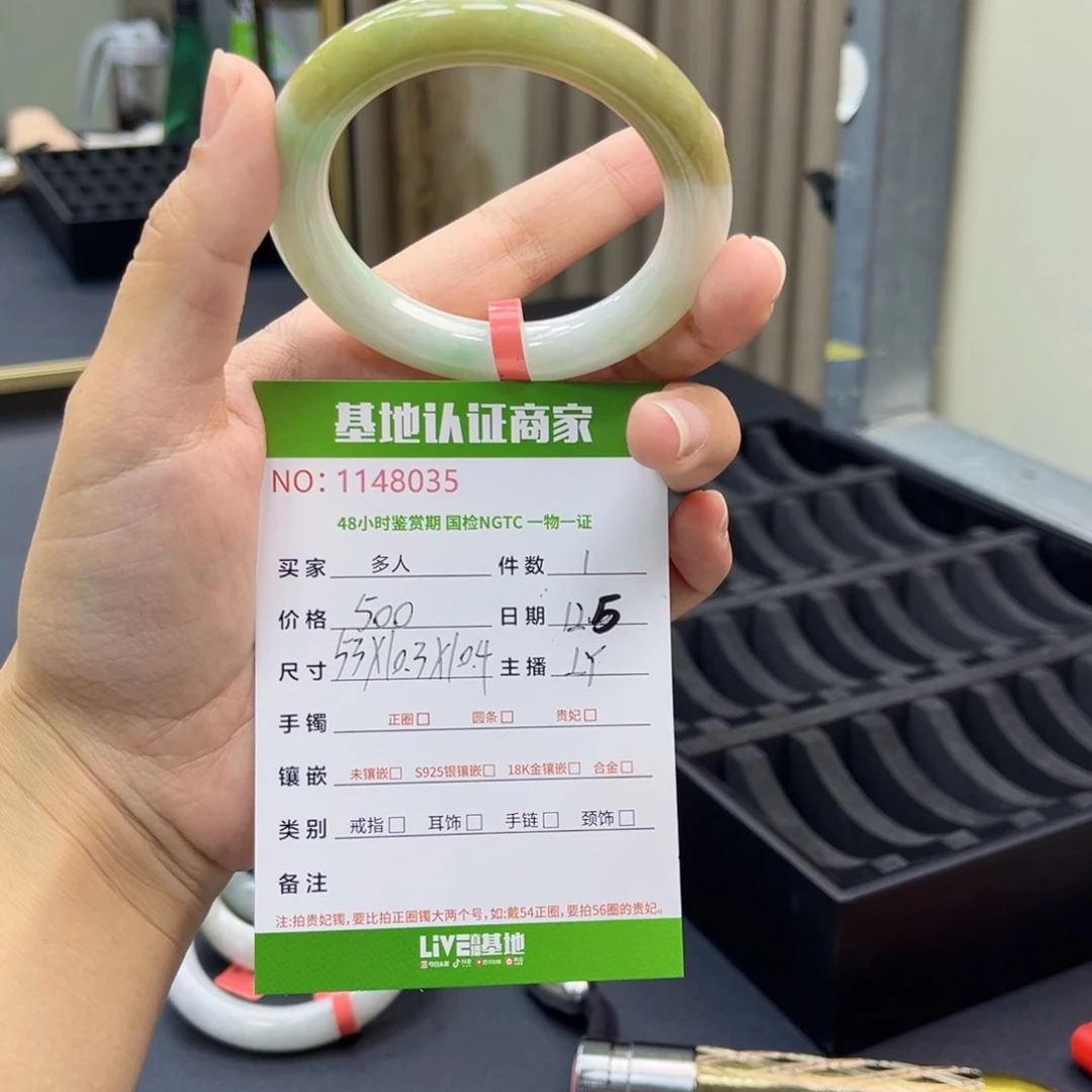 未镶嵌手镯翡翠手镯