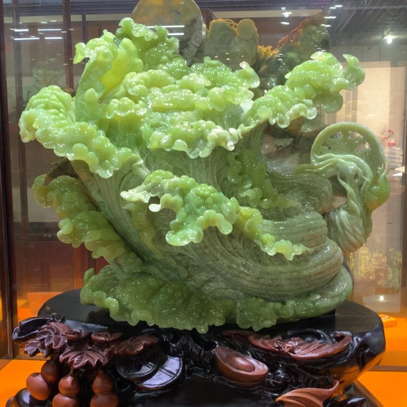 【闪购商品】未镶嵌蛇纹石玉摆件覆膜
