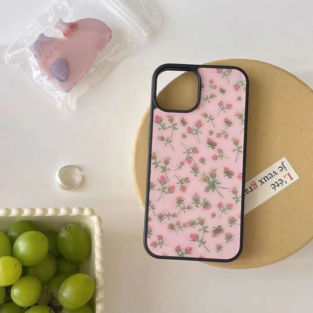 新款赵露思同款小碎花适用苹果16/15promax苹果14/13/12手机壳11