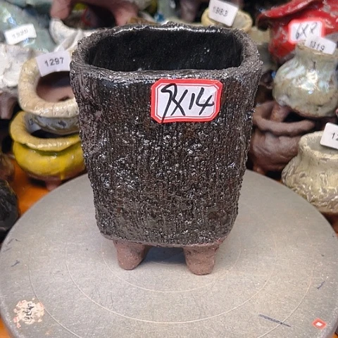 粗陶花盆手工花盆制作就这样