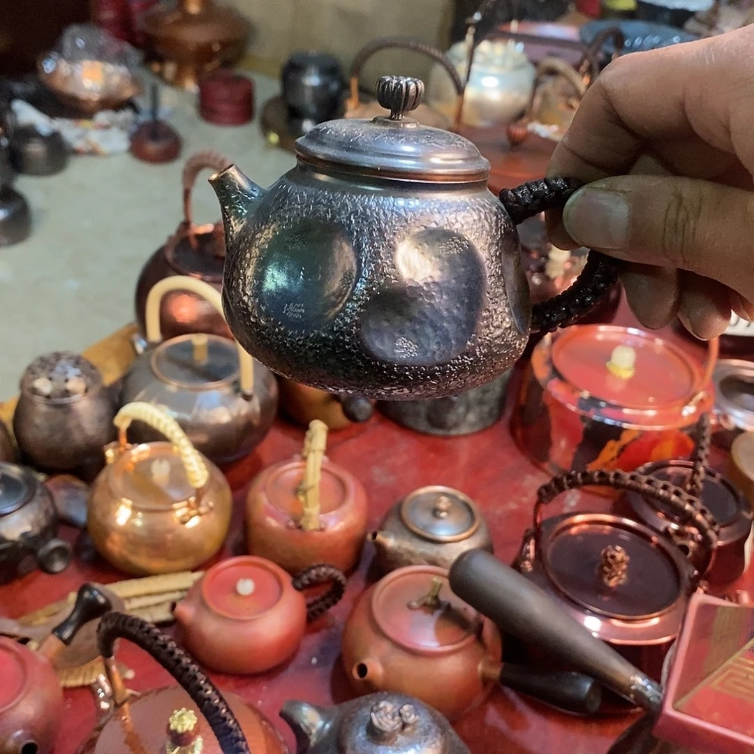 九***刻复古小泡壶200一张打手工锻打工艺